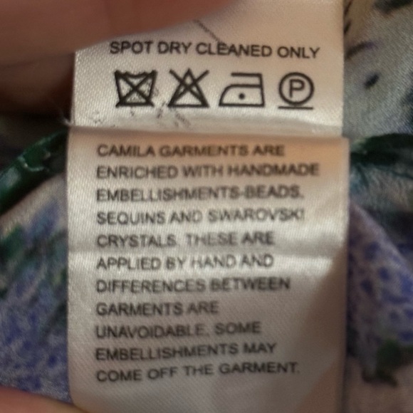 Camilla Los Pozas Short Lace Up Kaftan A Land Of Wonder 100% Silk Revolve Sequin - Picture 14 of 15